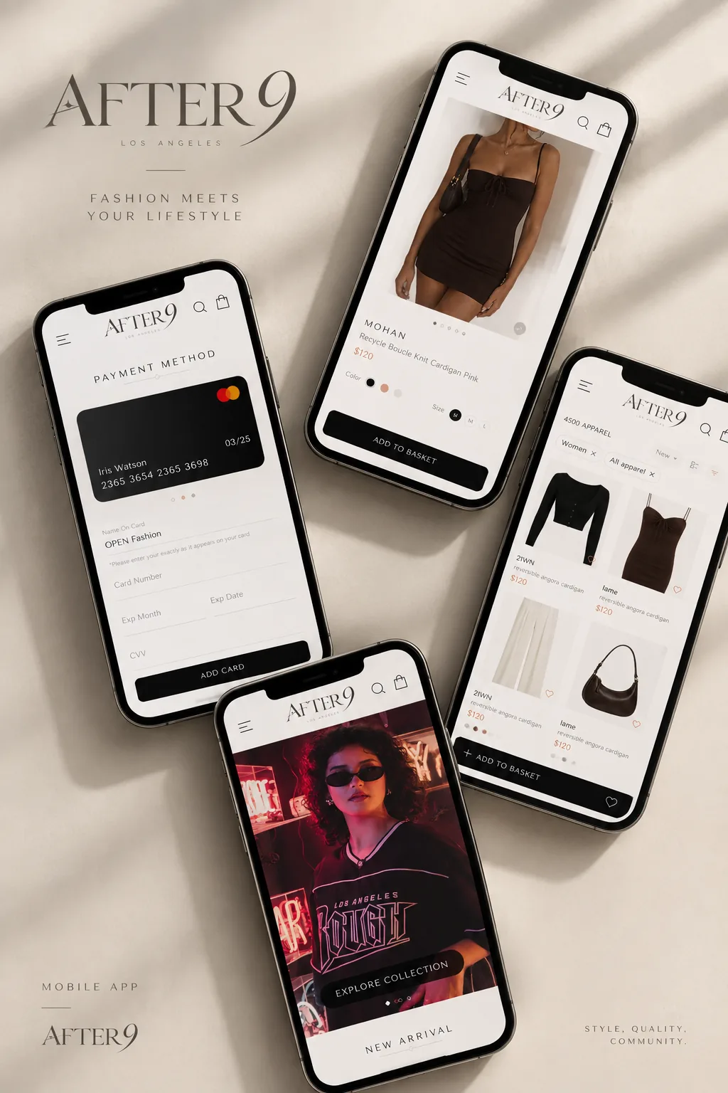 After 9 app screens: payment, product and campaign