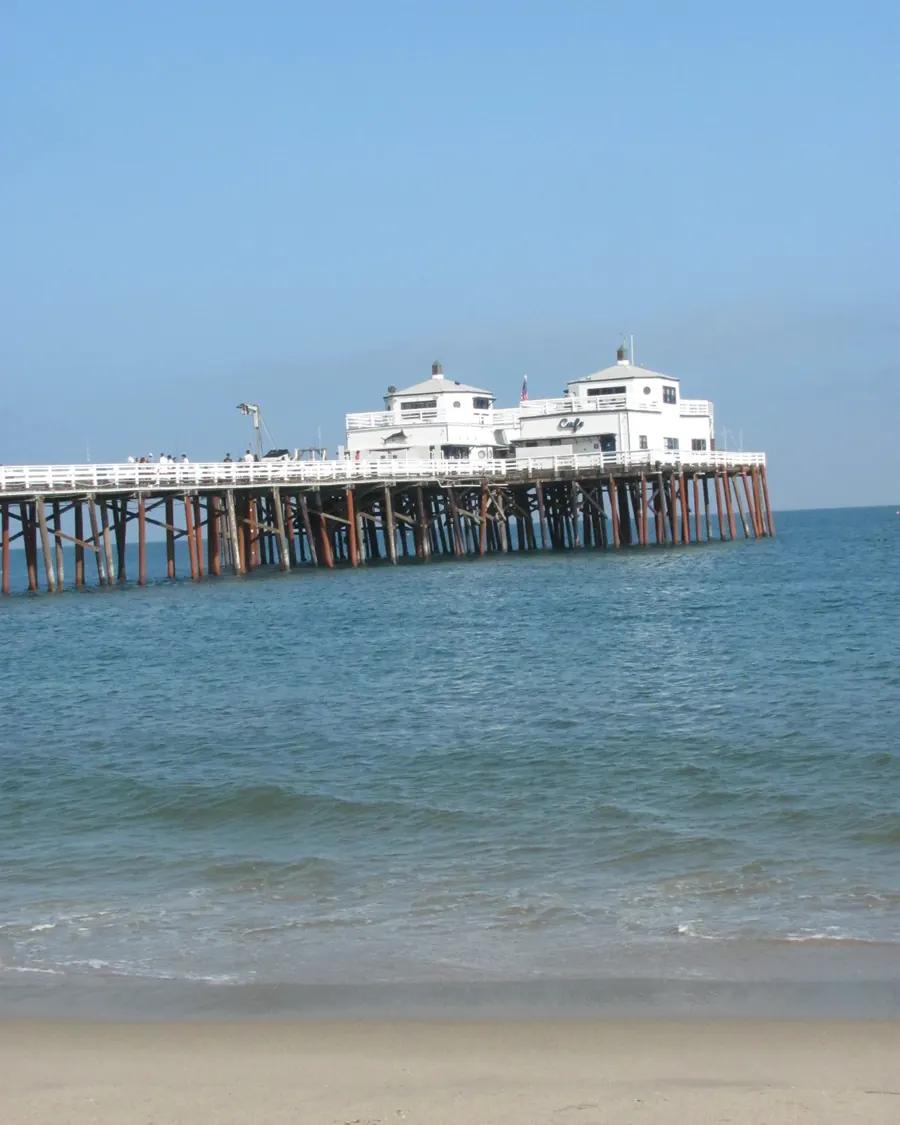 Malibu Pier over a calm blue sea